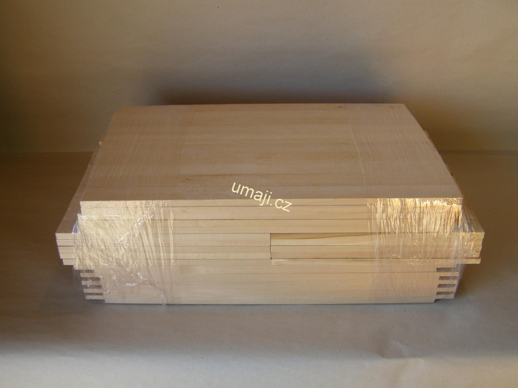 Rámkové přířezy 39 x 27,5 rovné, lipové
